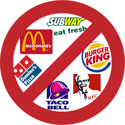 DO NOT EAT fast food