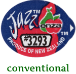 produce label for a Jazz apple, not organically grown