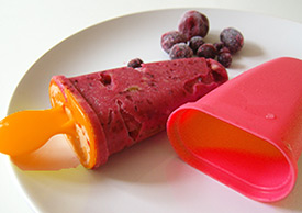 home-made popsicle in non-BPA plastic