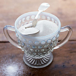 spoon in sugar bowl